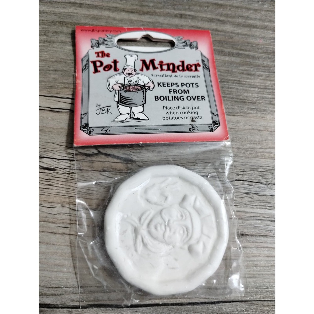 Ceramic Pot Watcher Chef Design Help Prevent Boil Over Boil Alert Pot Minder NEW